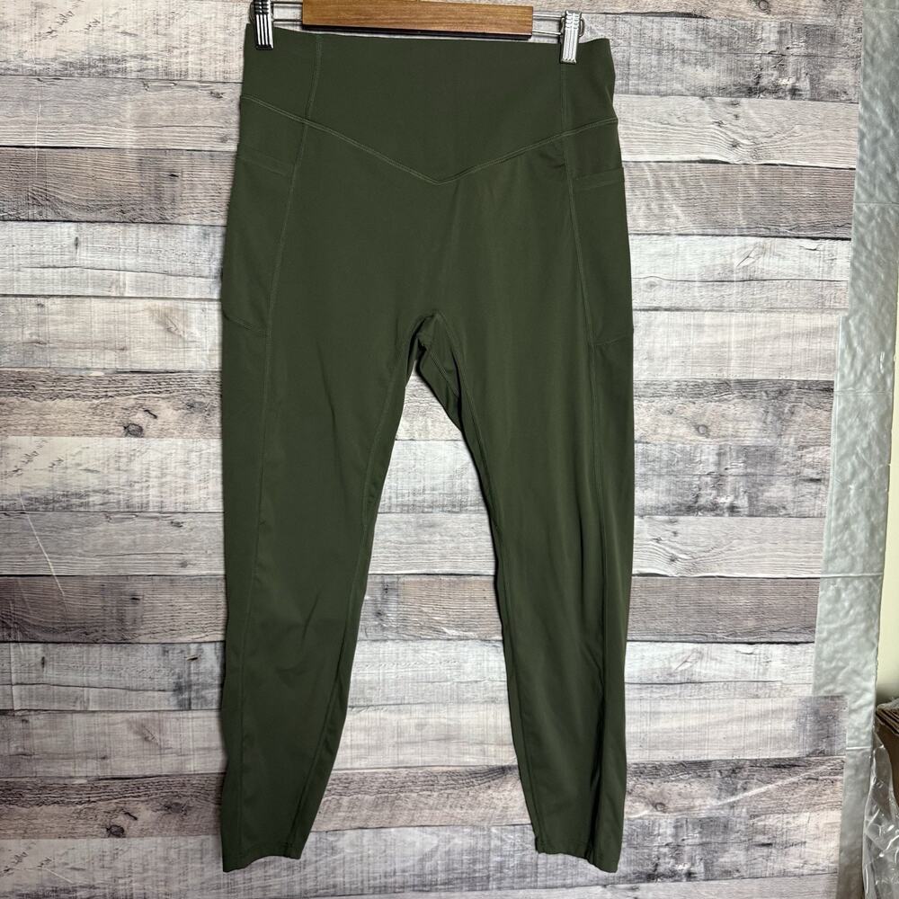 Halara Full Length Green UltraSculpt High Waisted Scrunch Butt Leggings L
